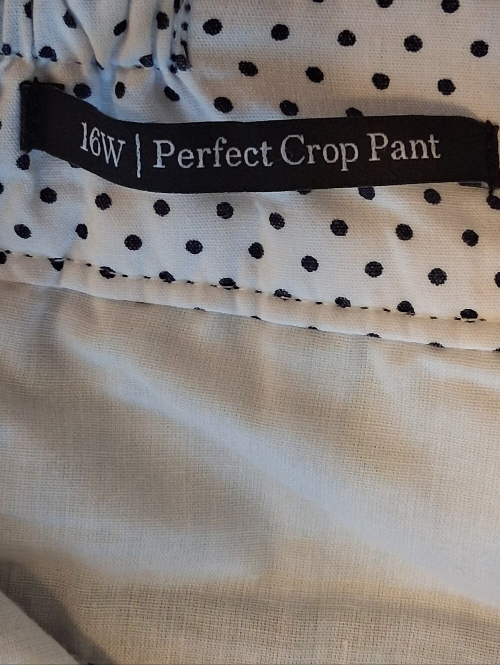 Talbots Perfect Crop Pant Navy Blue Stretch Chino Plus Sz 16W - Picture 8 of 12